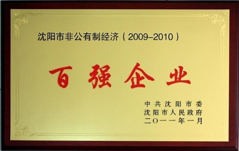 沈陽(yáng)市非公有制經(jīng)濟(jì)百?gòu)?qiáng)企業(yè)