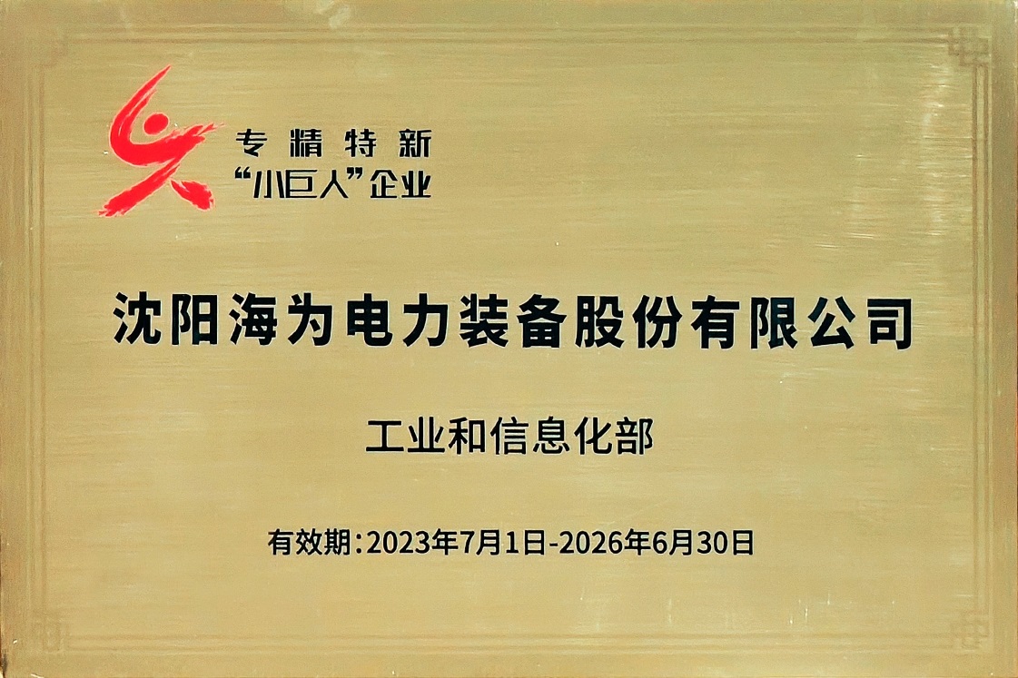 國(guó)家級(jí)專(zhuān)精特新”小巨人“企業(yè)